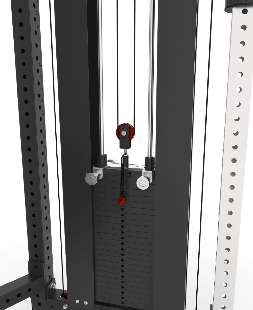 Bulldog Gear - Nemesis Dual Cable Adjustable Pulley Machine weight stacks