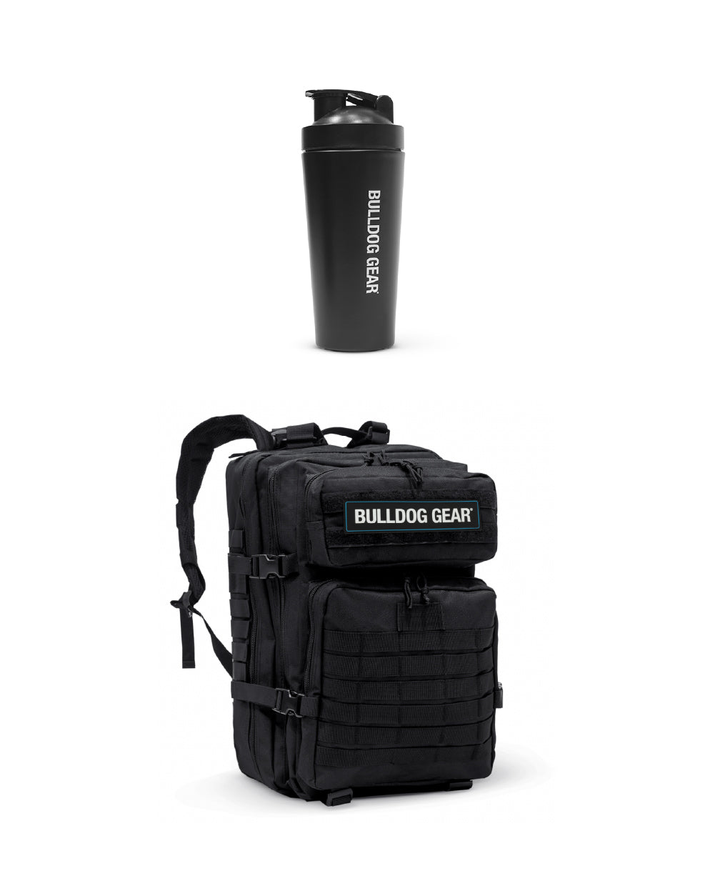 Bulldog gear tactical backpack and shaker bundle