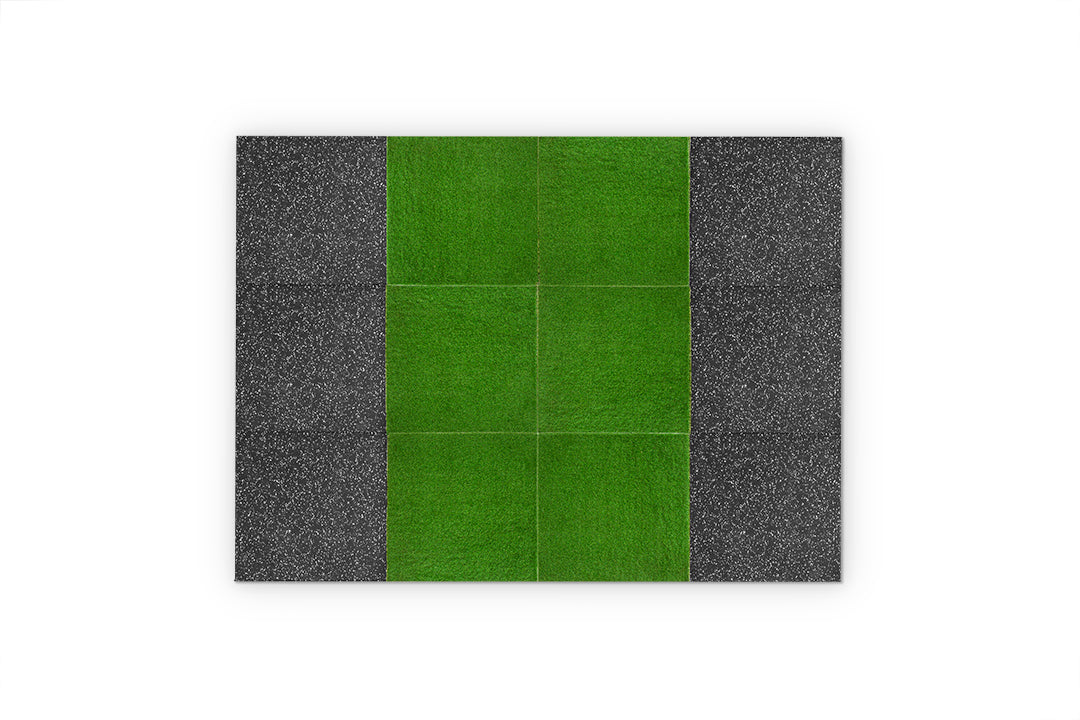 Bulldog Gear - 30mm Laminated Rubber Performance Tile - Interconnectable Gym Flooring - with astro turf