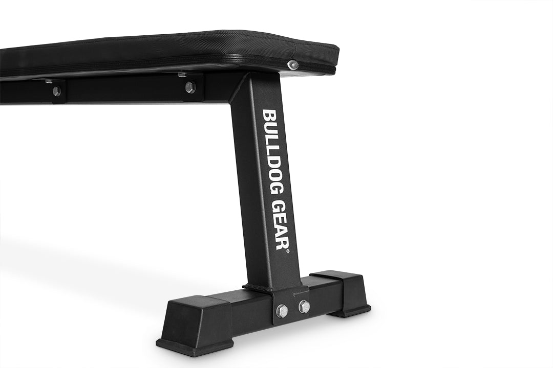Bulldog Gear Flat weight lifting bench branding