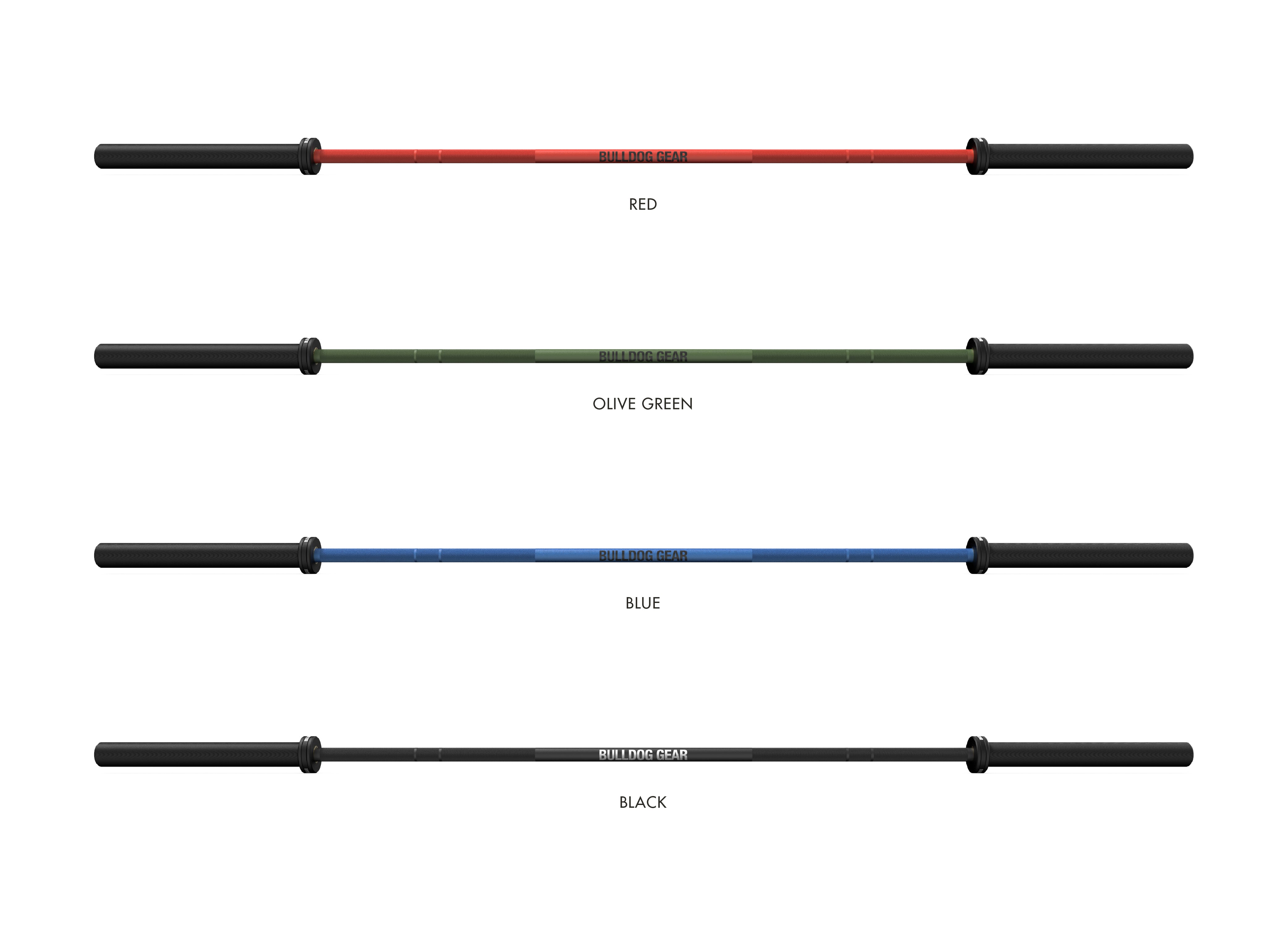 Bulldog Gear Cerakote 20kg barbell range