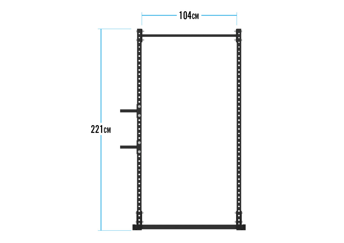 Home Gym Series - Calisthenics Rig 2.2m With Pull Up Bar & Human Flag Handles