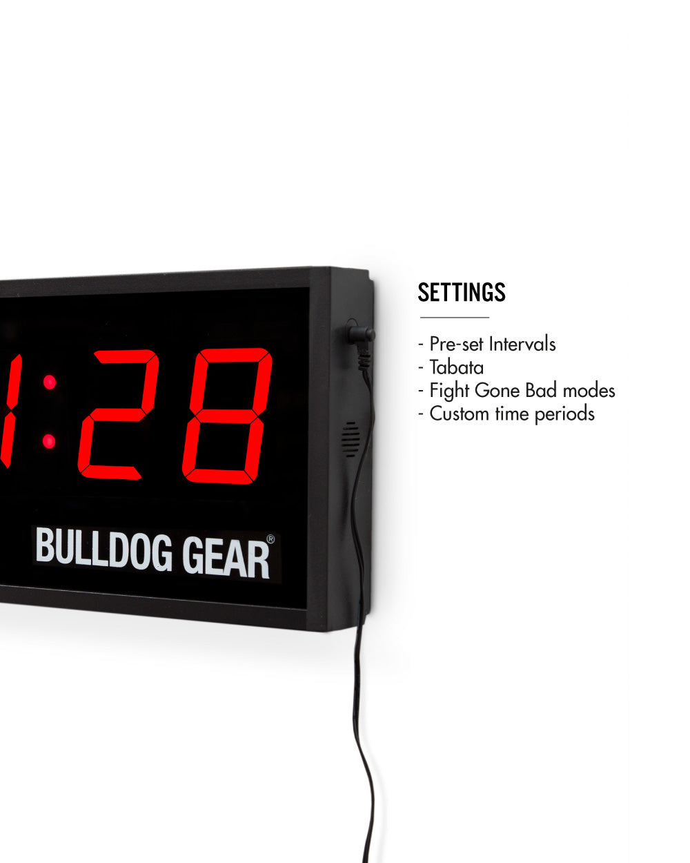 Bulldog Gear - Large LED Gym Interval Timer