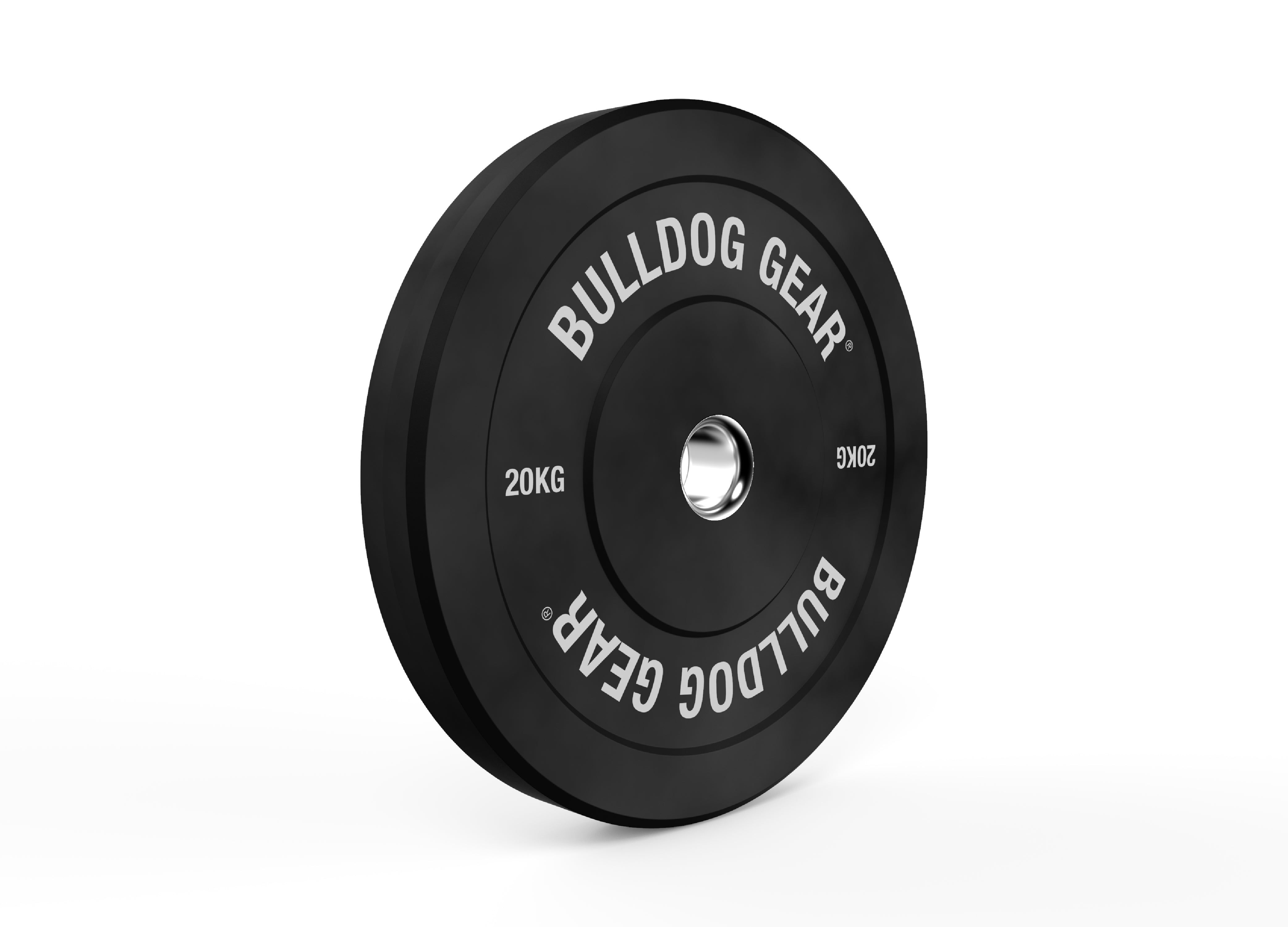 Bulldog Gear - Home Gym Black Rubber Bumper Plates / weight plates
