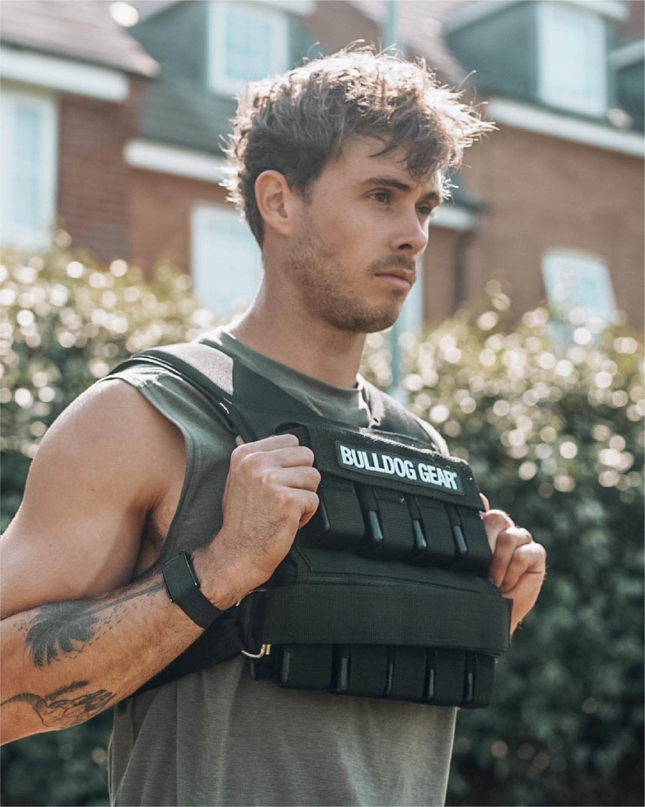 Bulldog Gear 20kg Weight Vest in use