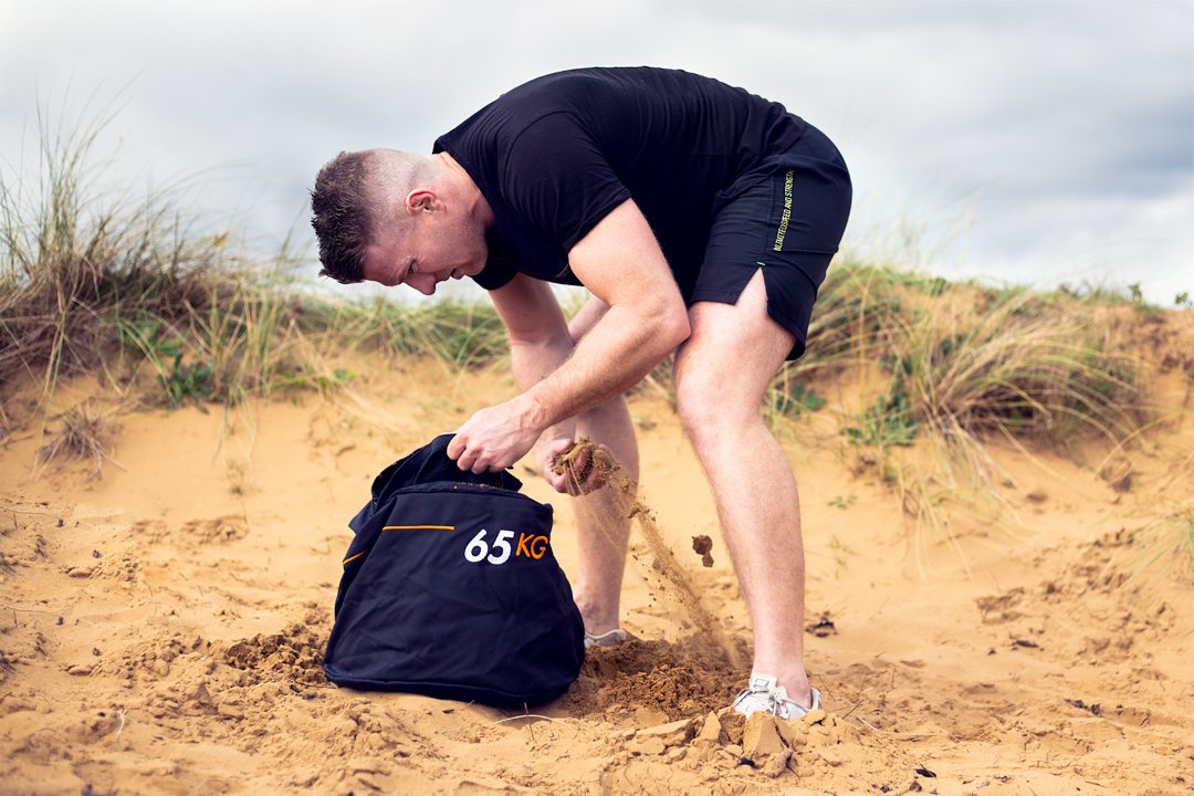 Homemade strongman online sandbag