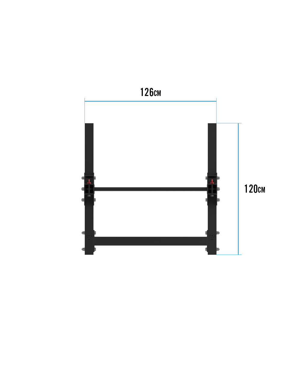 Bulldog Gear MLSR2 Adjustable Squat Rack Pull Up Bar Squat Racks