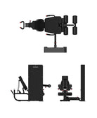 Bulldog Gear - Dual Function Seated Leg Extension/Prone Leg Curl Machine diagrams
