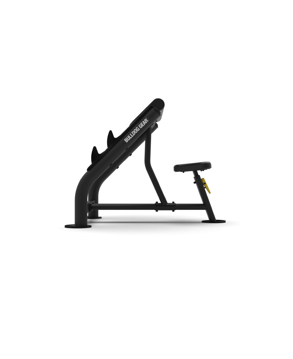 Preacher curl discount on flat bench