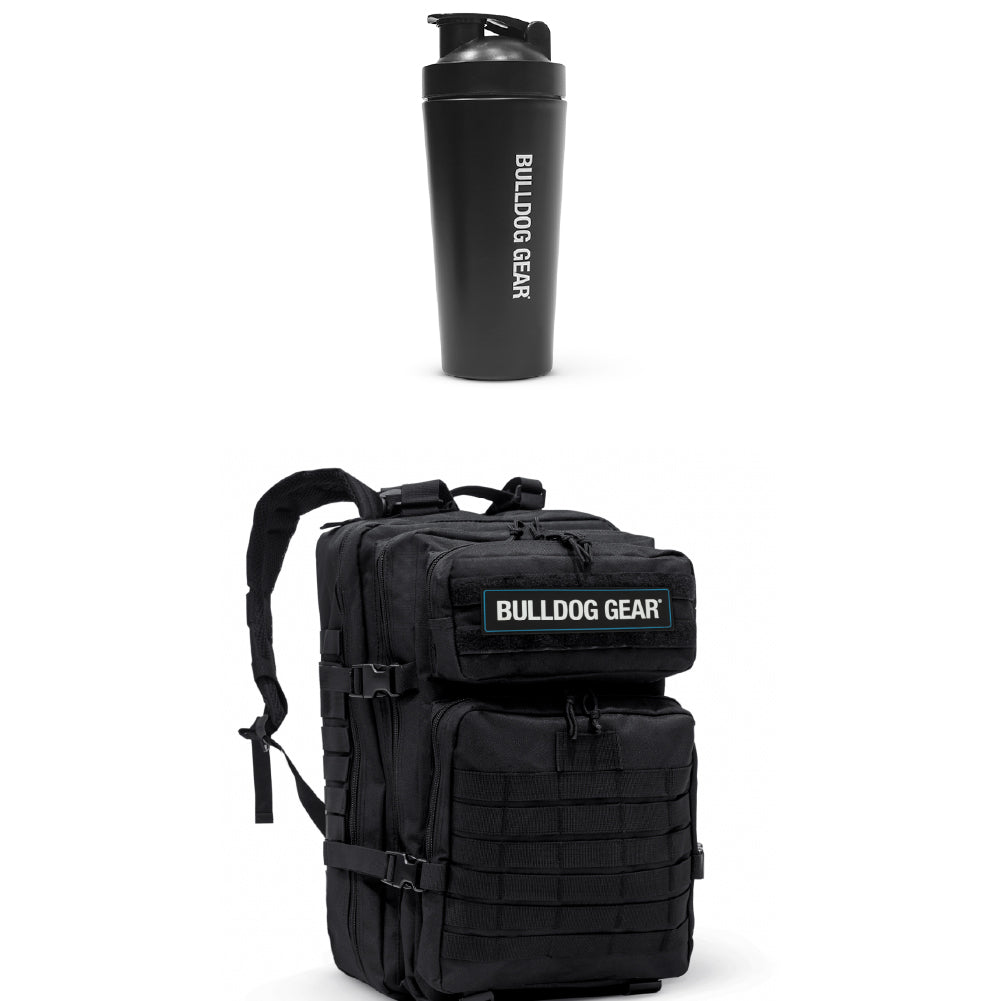Bulldog gear tactical backpack and shaker bundle