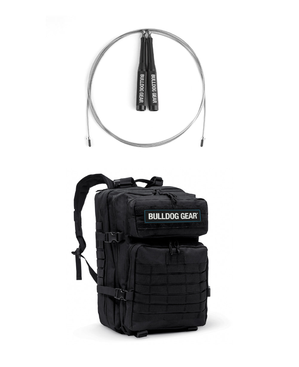Bulldog Gera Tactical Backpack and speed rope bundle