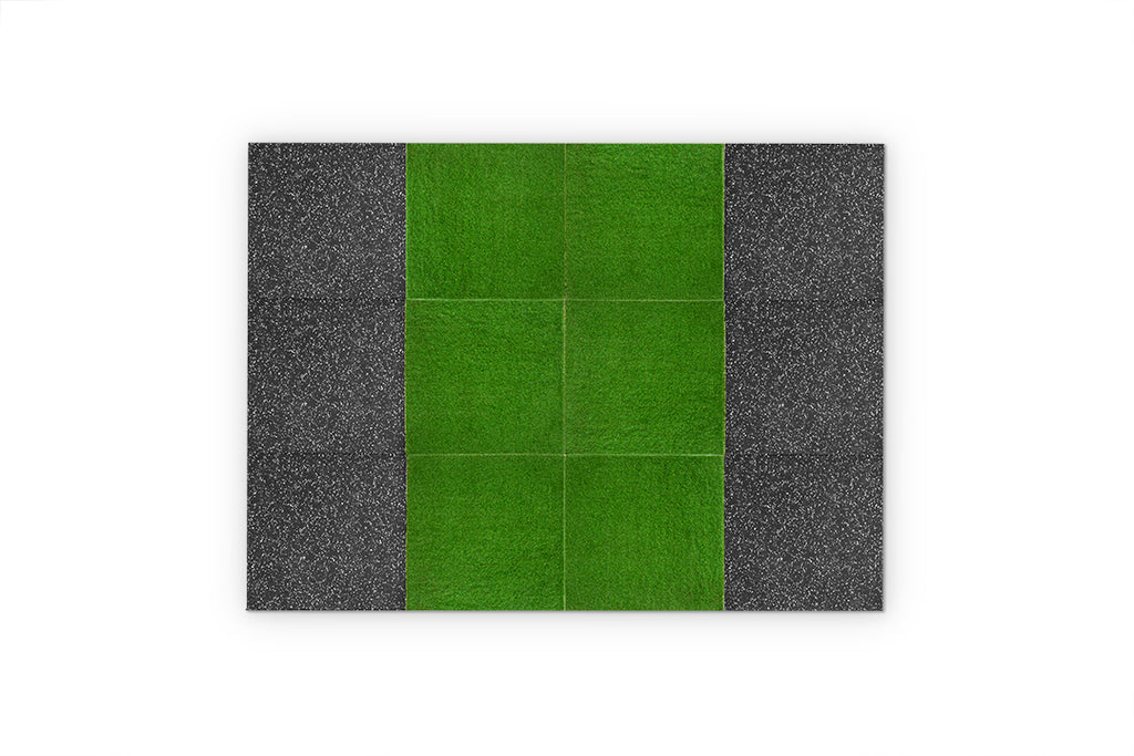 Bulldog Gear - 30mm Laminated Rubber Performance Tile - Interconnectable Gym Flooring - with astro turf 