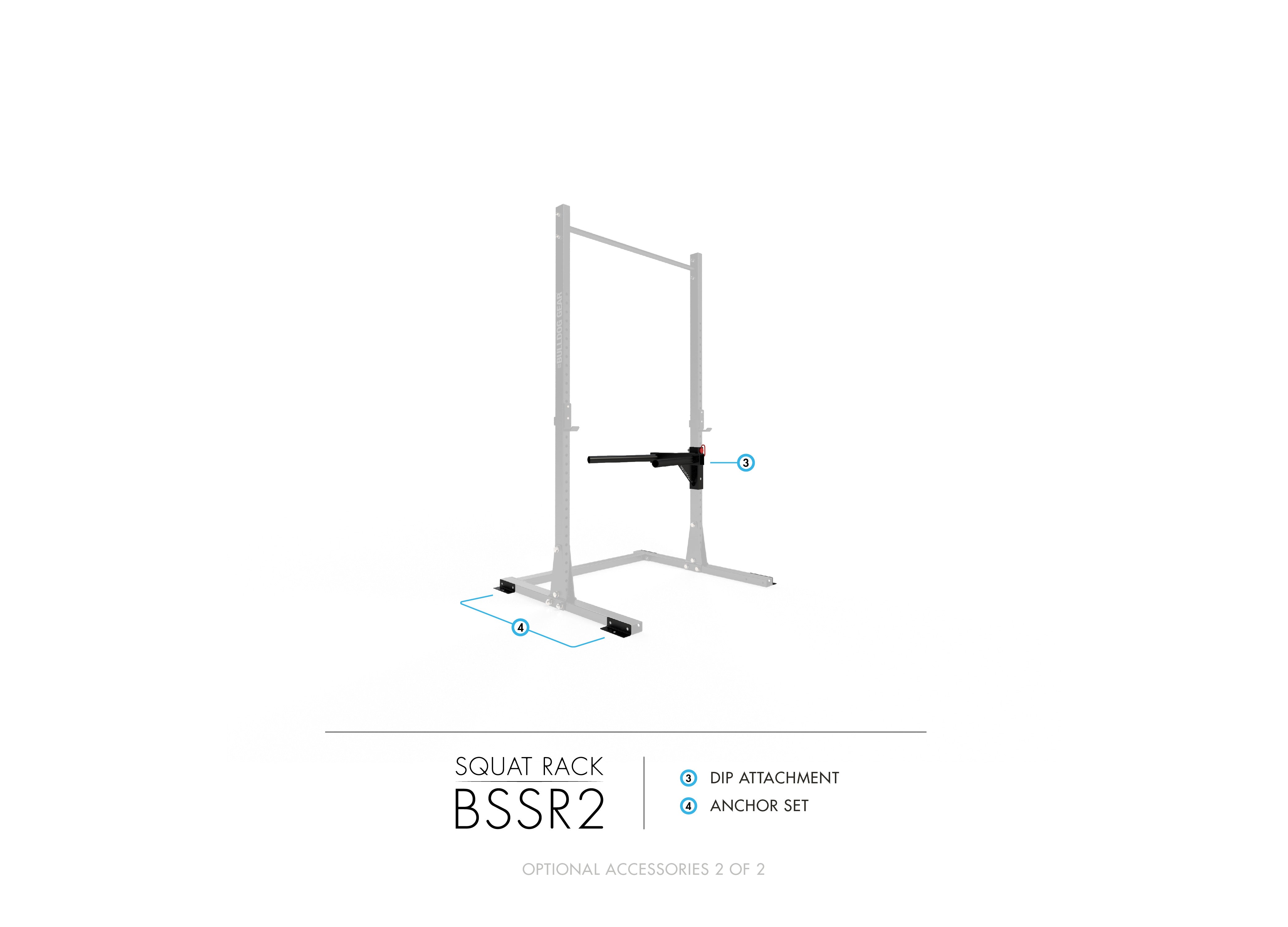 Bulldog Gear BSSR2 Bulldog Series Squat Rack Squat Racks