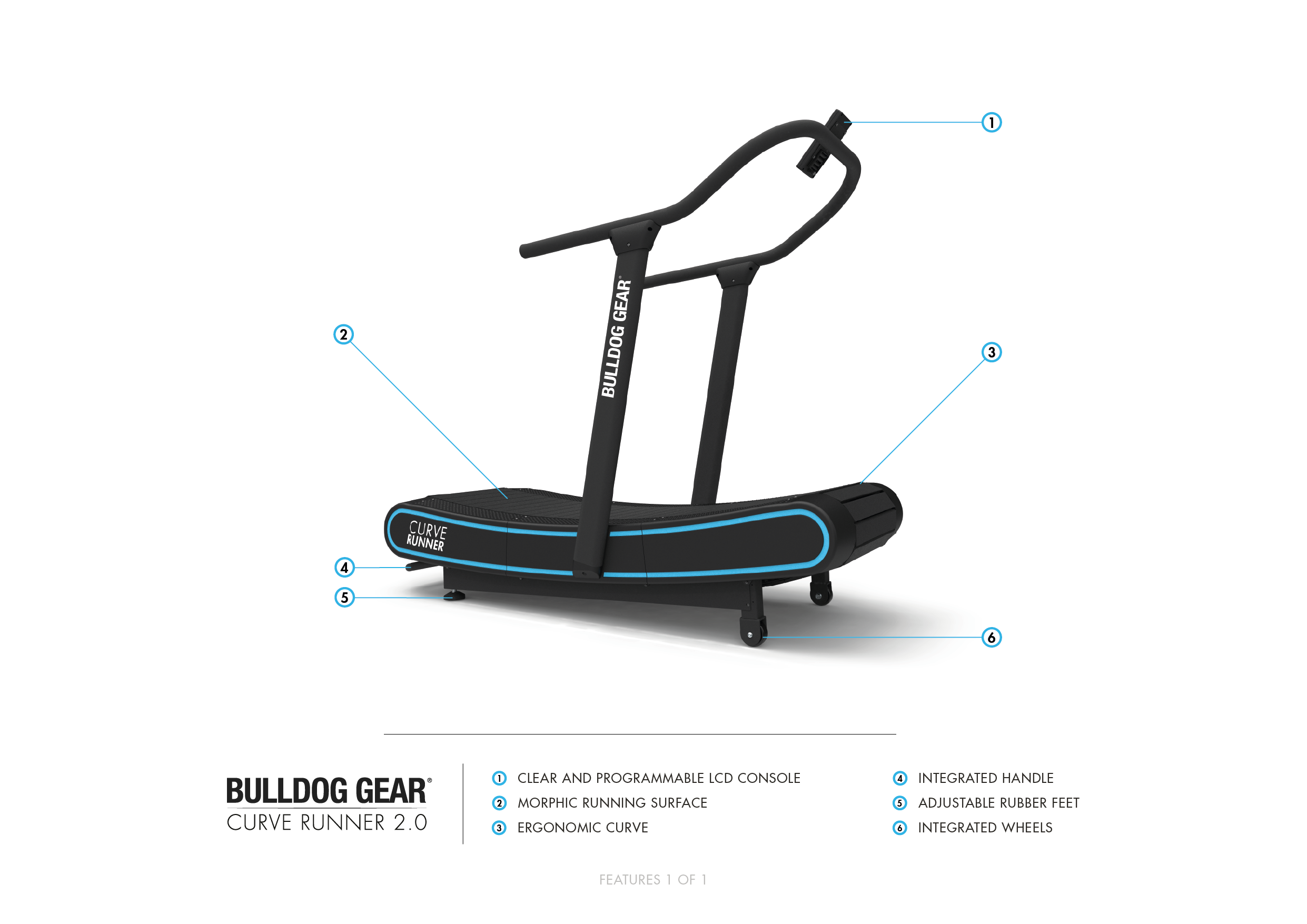 Bulldog Gear - Curve Runner 2.0 product features
