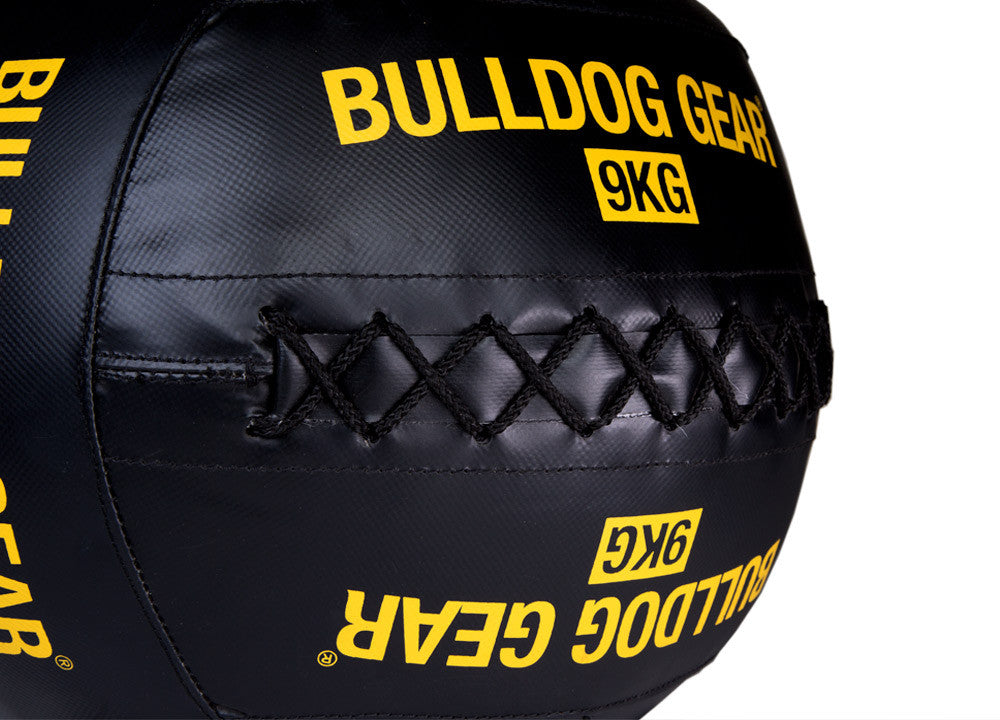 Bulldog Gear 9kg medicine wall ball  stitching detail