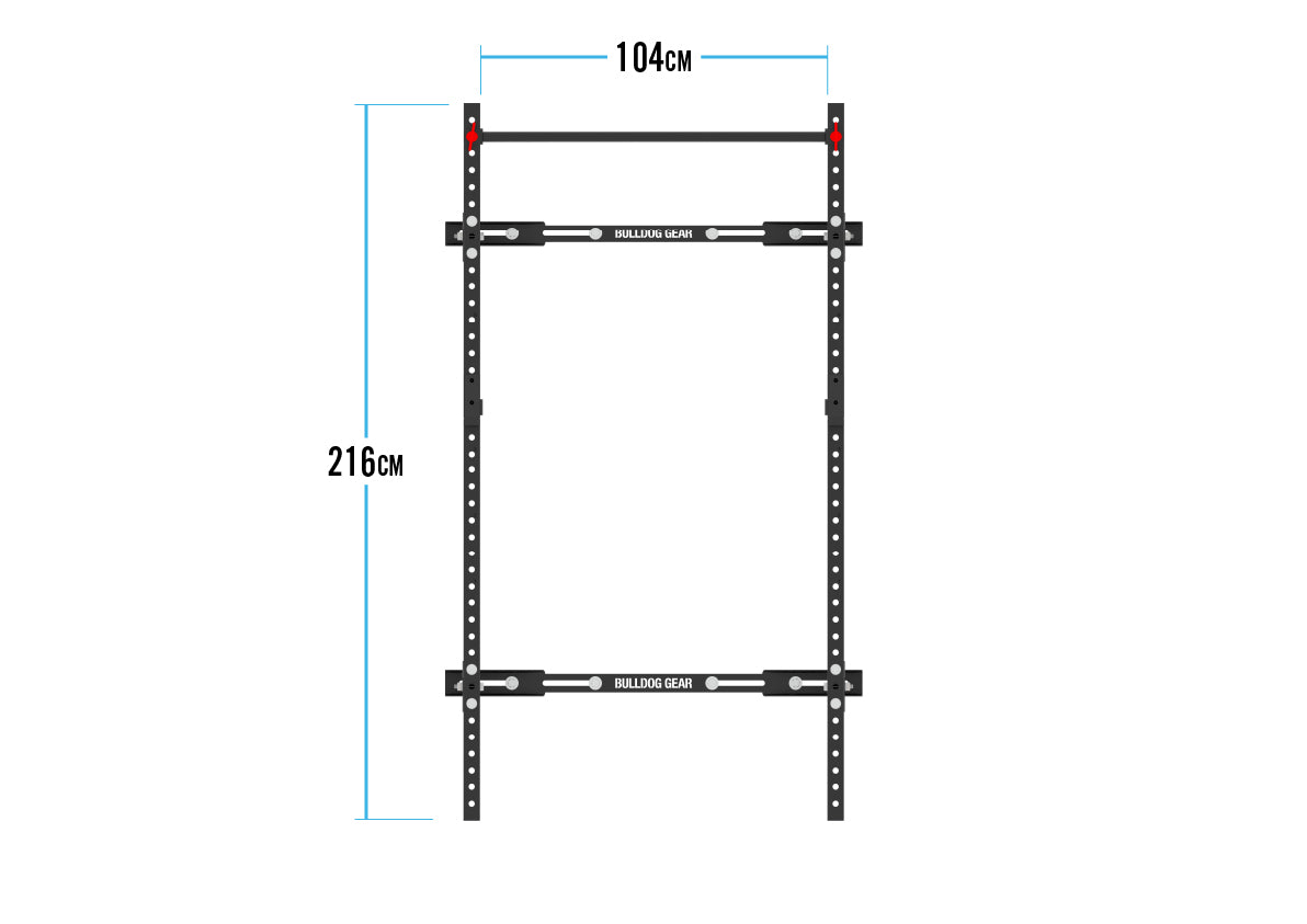 Bulldog Gear Bulldog Series Wall Mounted Folding Gym Rack