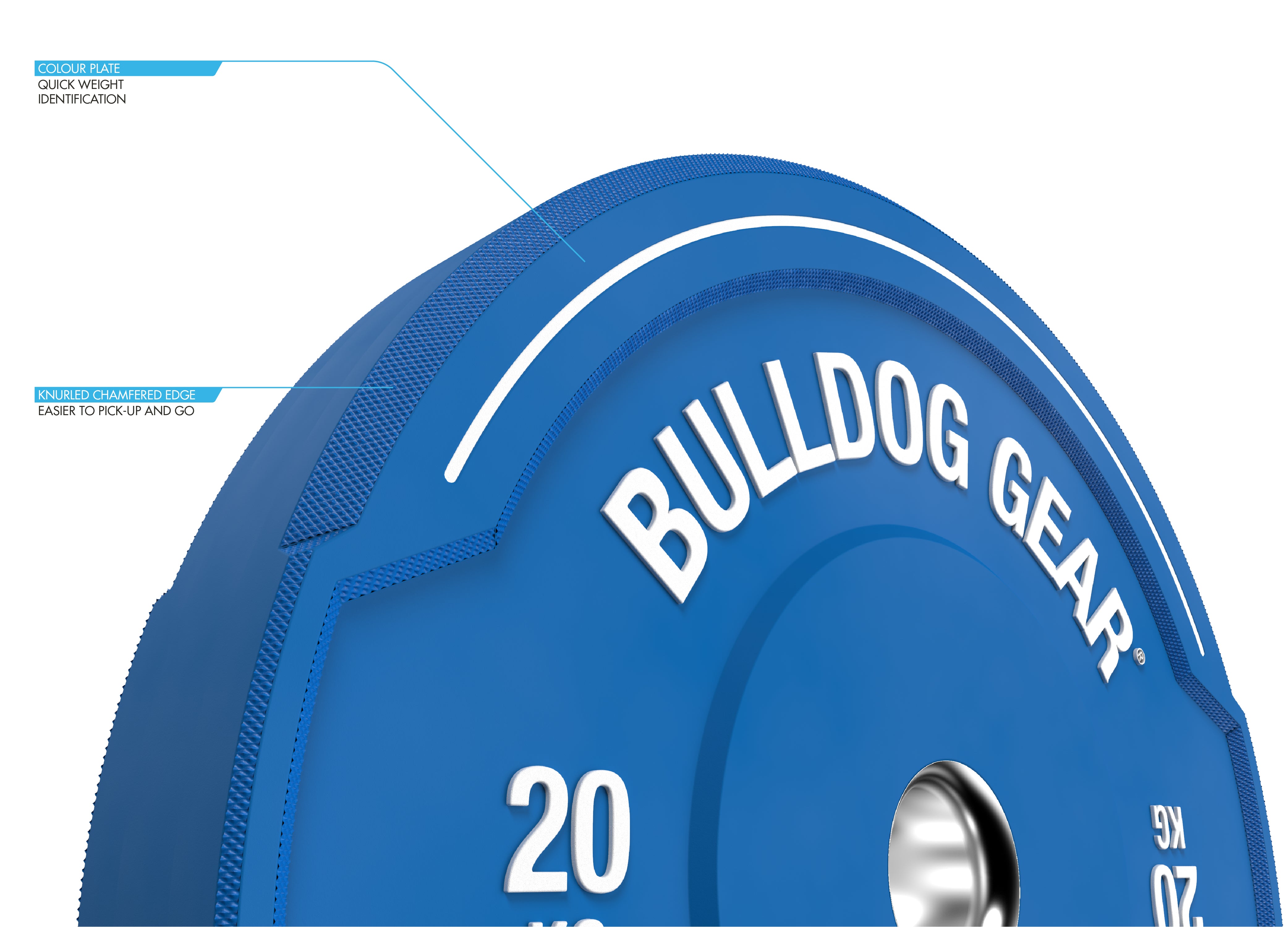 Bulldog Gear - Hybrid 2.0 Colour Rubber Bumper Plates