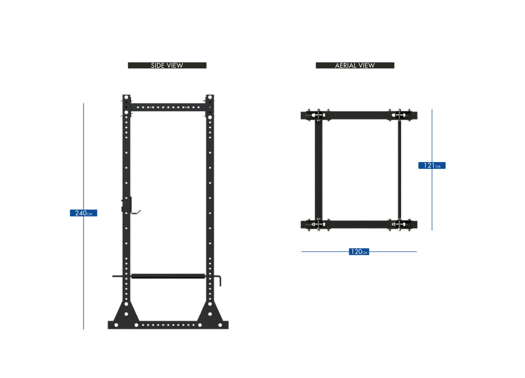 Bulldog Gear - MLPR-FF-750 Flat Foot Freestanding Power Rack