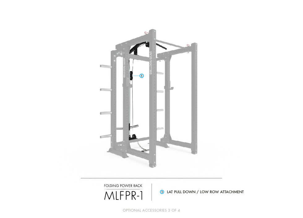 Bulldog Gear Mammoth Lite MLFPR1 Folding Power Rack