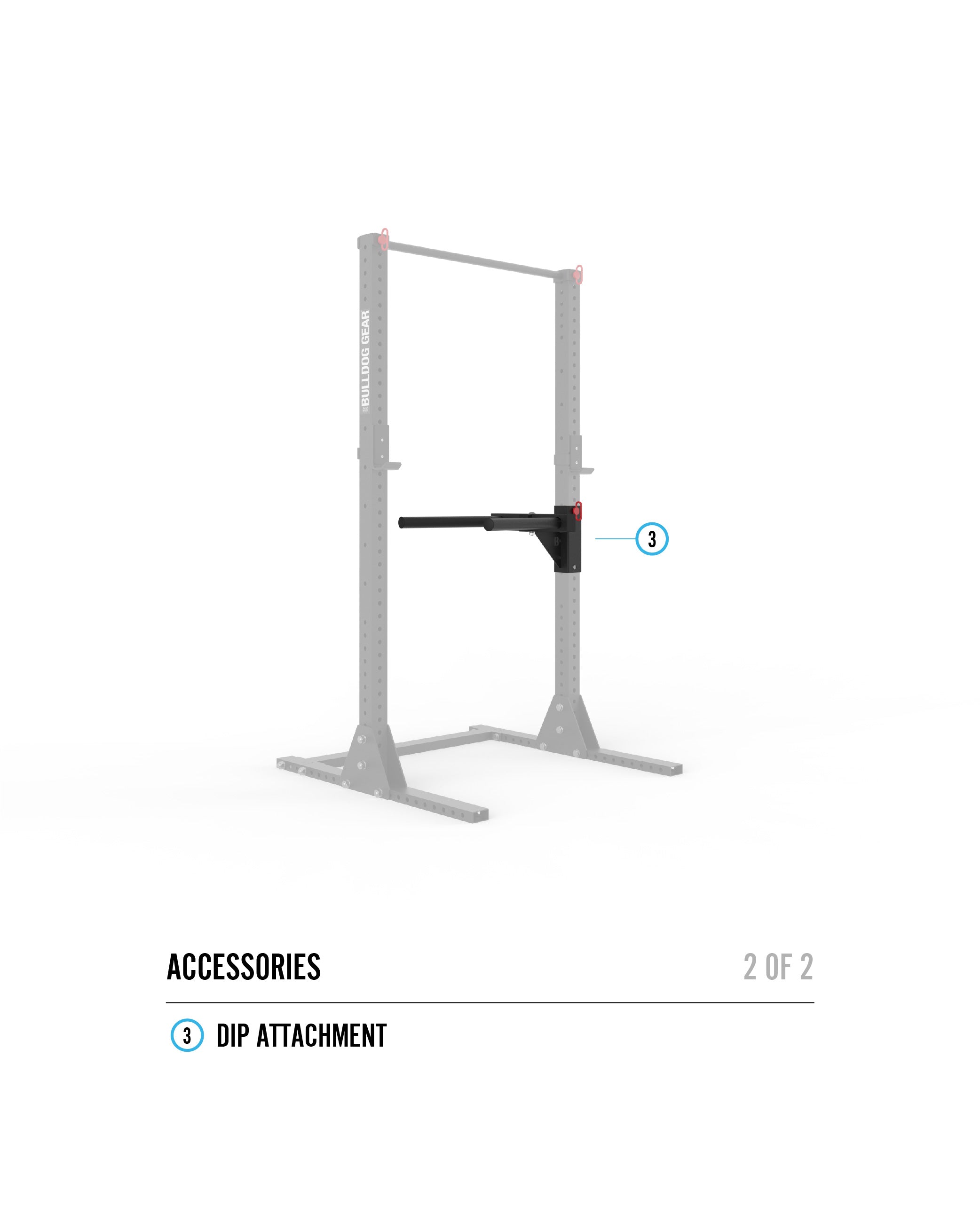 Bulldog Gear MLSR2 Adjustable Squat Rack Pull Up Bar Squat Racks