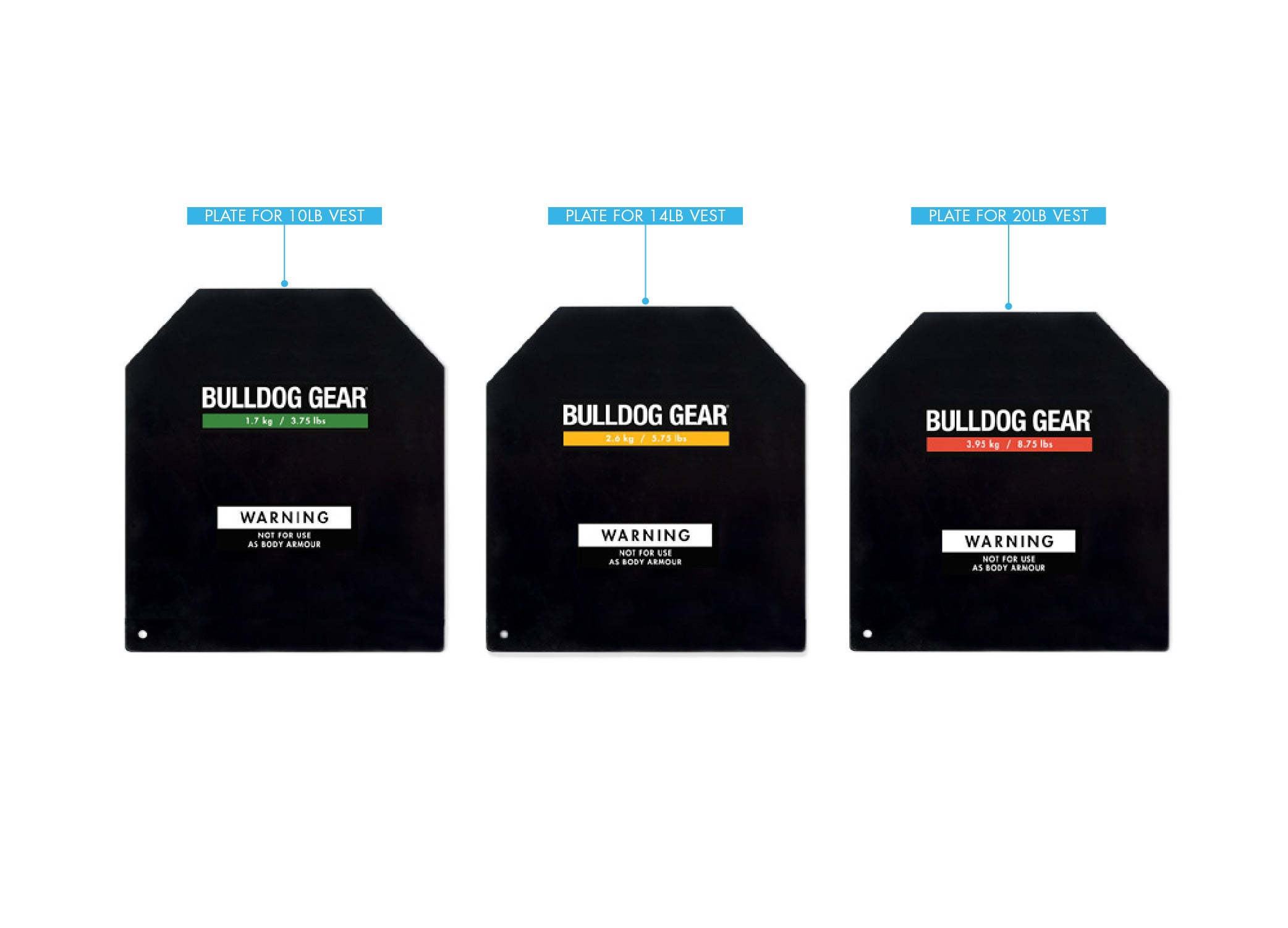 Bulldog Gear - Tactical Weight Vest Plates