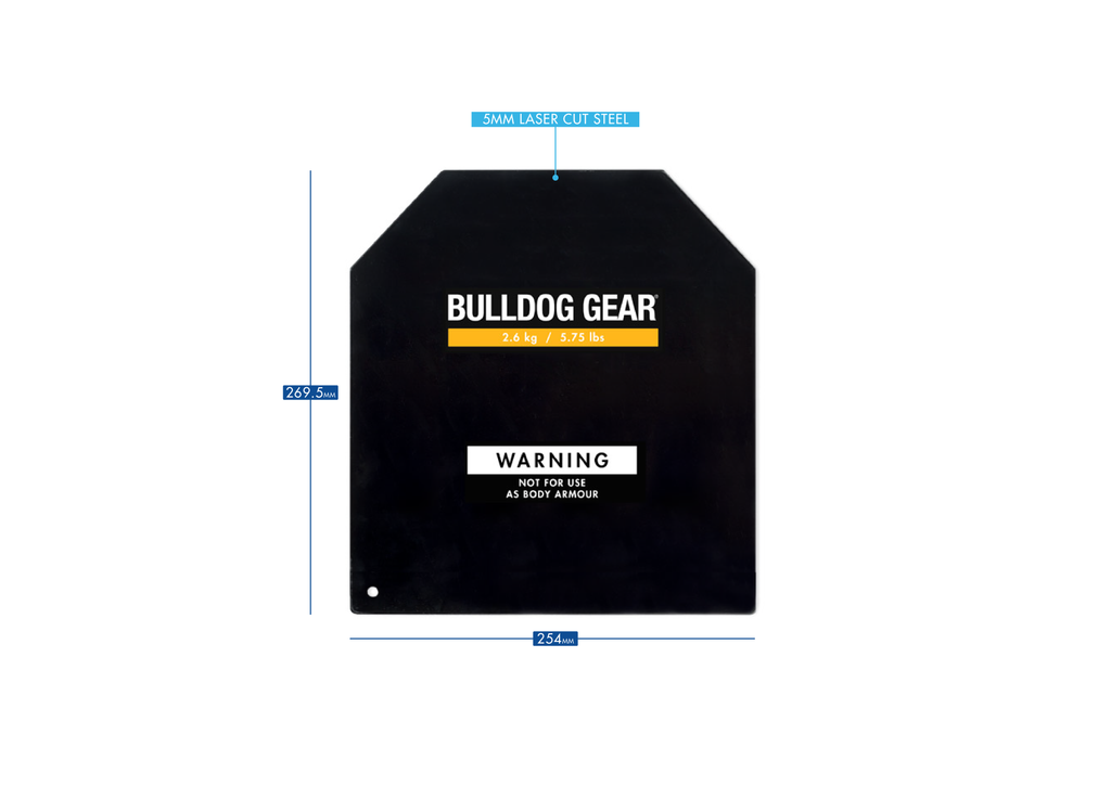 Bulldog Gear tactical weight vest 2.6kg weight plate