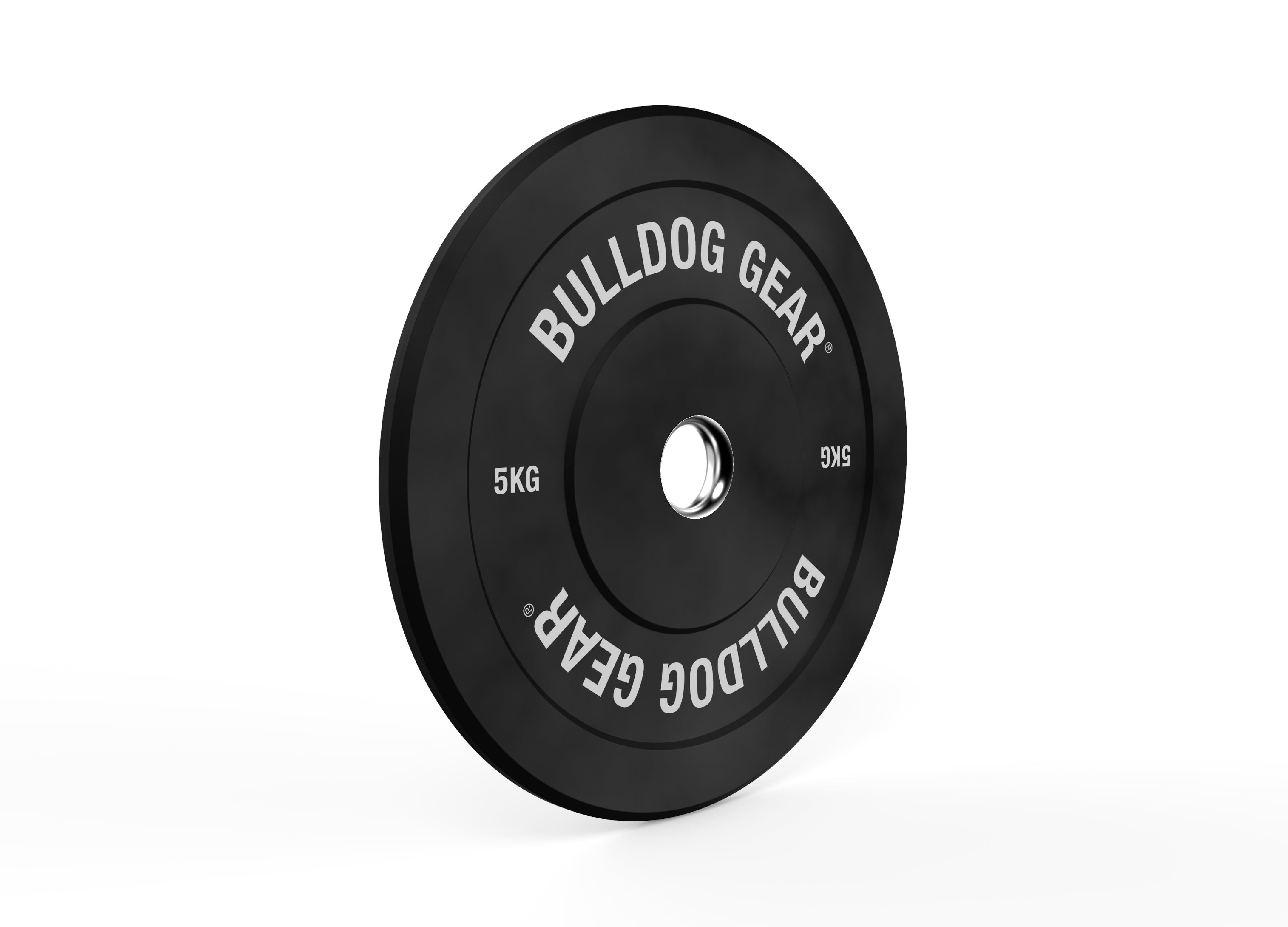 Bulldog Gear - Home Gym Black Rubber Bumper Plates / weight plates