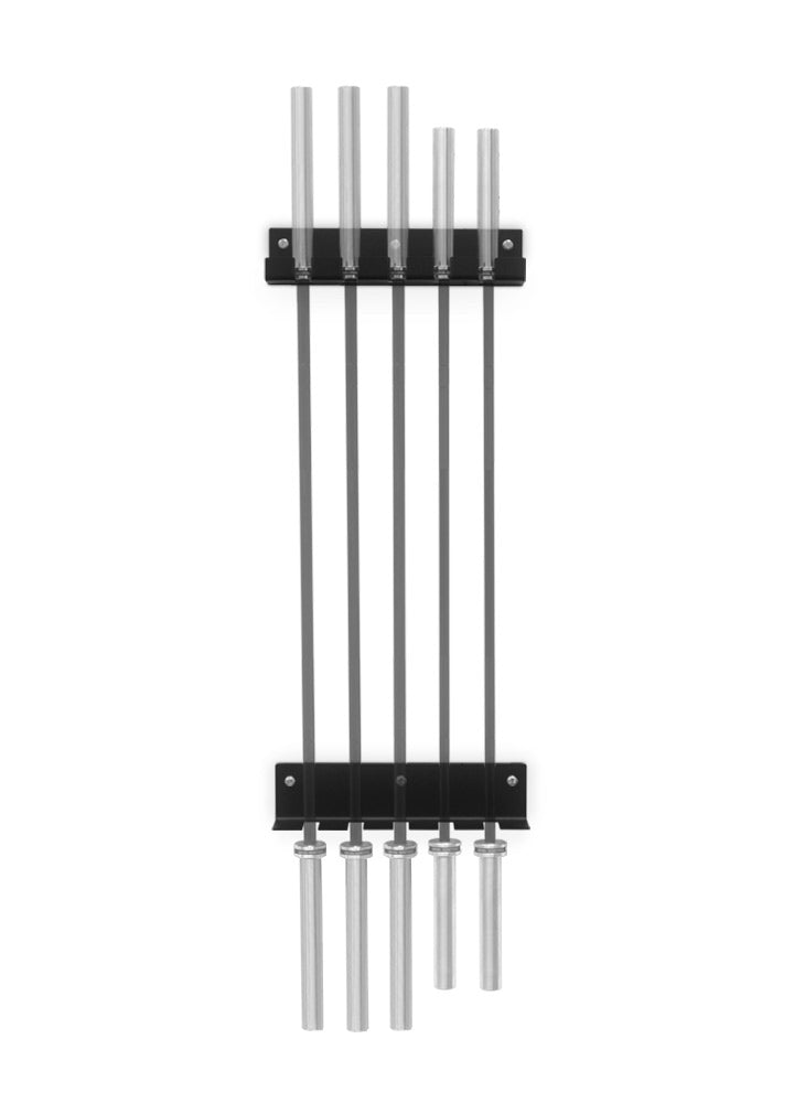 Bulldog Gear - Vertical Gun Rack Wall Mounted Barbell Storage (5 Bars)