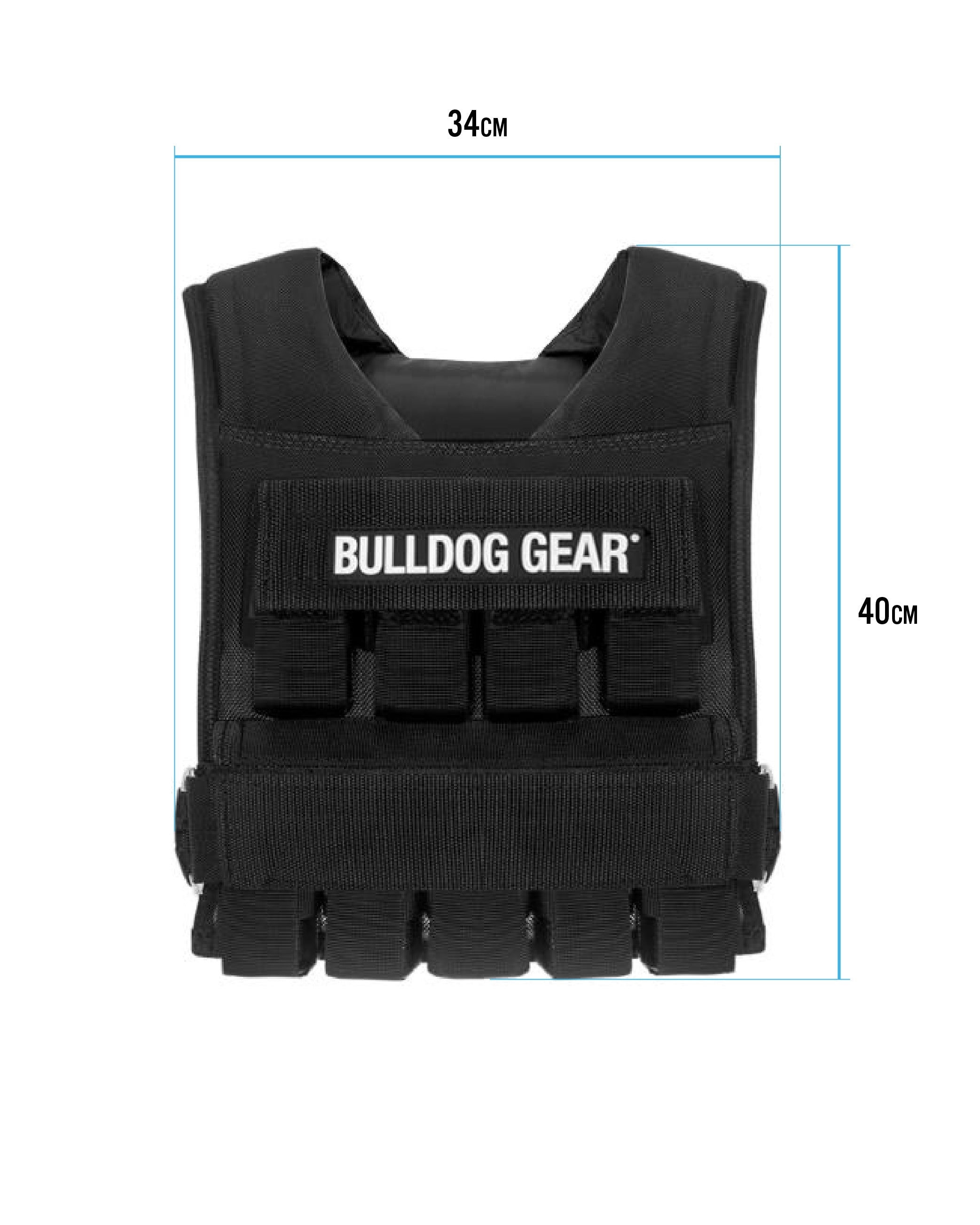 Weighted Training Vest  20kg Adjustable Weight Vest – Bulldog Gear